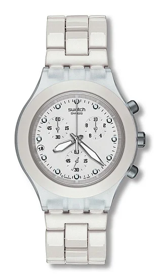Swatch Diaphane Chrono Full Blooded White SVCK4045AG