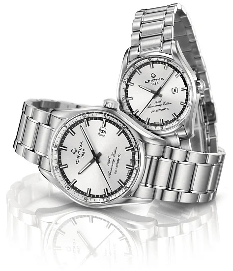 Certina DS-1 Automatic Anniversary Edition Pair Watch C0064071103199