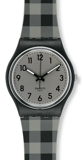 Swatch Gent Black & Grey Checked GB271