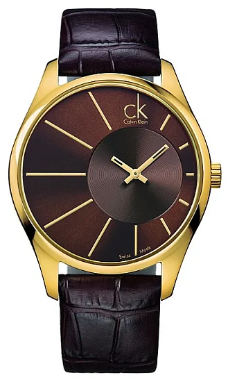 CALVIN KLEIN Gent Deluxe Yellow Gold PVD K0S21603