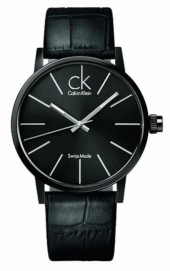 CALVIN KLEIN Gent Post Minimal Black Collection PVD K7621401
