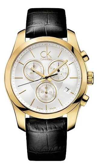 CALVIN KLEIN Gent Strive Chrono Yellow Gold PVD K0K27520