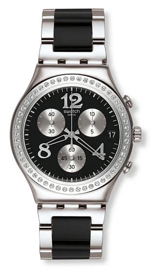 Swatch Irony Chrono Glance Secret Thought Black YCS551G