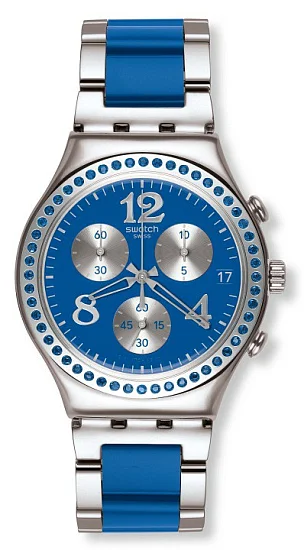 Swatch Irony Chrono Glance Secret Thought Blue YCS553G