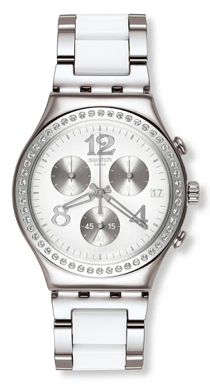 Swatch Irony Chrono Glance Secret Thought White YCS552G