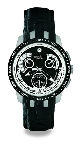 Swatch Irony Retrograde Black Haze YRS413