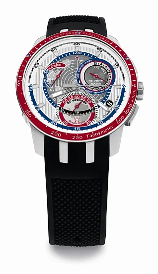 Swatch Irony Retrograde Dark Surfaces YRS412