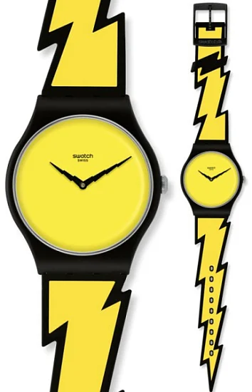 Swatch New Gent Artists Collection Jeremy Scott Lightning Flash SUOZ104