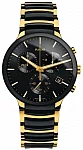 Centrix Gent Quartz Chrono L Black Ceramic & Yellow Gold