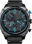 Hawker Hunter Retrograde Chronograph Blue Diamond