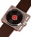 AndoAndoAndo Vinyl Record Automatic Watch RBS Red-Black-Silver AAA-VINYL-RBS