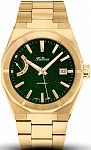 Złoty Gwiezdny Pył Power Reserve 40mm Zielony Awenturyn Set