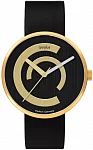 Forum Centum Deluxe Leather Strap Yellow Gold PVD