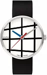 Forum Window Black Leather Strap