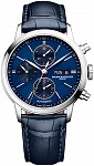 Baume & Mercier Classima Gent Automatic Chronograph Date Leather Strap Blue Dial M0A10784