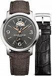 Baume & Mercier Classima Gent Automatic Power Reserve Open-Heart Fabric and Leather Strap Grey Dial Set M0A10718
