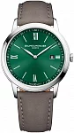 Baume & Mercier Classima Gent Quartz Date Leather Strap Green Dial M0A10607