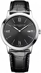 Classima Gent Quartz Date Leather Strap Grey Dial