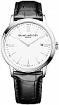 Baume & Mercier Classima Gent Quartz Date Leather Strap White Dial M0A10414