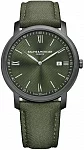 Baume & Mercier Classima Gent Quartz Date Synthetic Strap Green Dial M0A10766