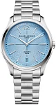 Baume & Mercier Clifton Gent Baumatic Date Steel Ice Blue Guilloche Dial Limited Edition M0A10870