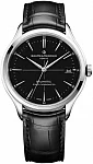 Baume & Mercier Clifton Gent Baumatic Leather Strap Black Dial Date COSC Chronometer M0A10692