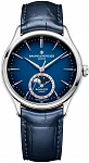 Baume & Mercier Clifton Gent Baumatic Moonphase Date Leather Strap Blue Dial M0A10756