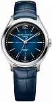 Clifton Lady Baumatic Date Leather Strap Blue Dial