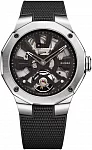 Riviera Gent Automatic Rubber Strap Skeleton Black Dial