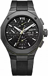 Baume & Mercier Riviera Gent Automatic Chronograph Date Rubber Strap Black Dial M0A10625