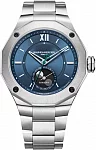 Riviera Gent Baumatic Moonphase Date Steel Blue Dial