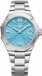 Riviera Lady Quartz Date Steel Ice Blue Dial