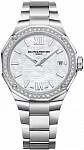 Baume & Mercier Riviera Lady Quartz Date Steel Pearl White Dial Diamonds M0A10662