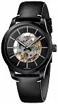 CALVIN KLEIN Gent Swing Automatic Skeleton Black PVD Limited Edition K9A244CY