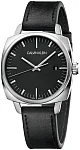 CALVIN KLEIN Gent Swing Black Dial Black Leather K9N111C1