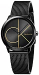 CALVIN KLEIN Minimal Medium Mesh Black PVD K3M224X1