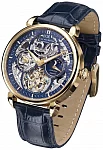 Neukirch Automatic Moonphase GMT Skeleton Yellow Gold PVD Sapphire