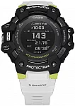 Casio G-Shock Fitness Watch Digital HR GPS Bluetooth Steptracker Black-White GBD-H1000-1A7ER