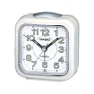 Casio Zegar Biurkowy Analogowy Prostokątny Biały Podświetlany z Alarmem TQ-142-7EF