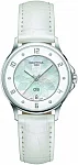 DS-6 Lady White Pearl Dial White Strap Diamonds