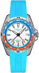 DS-X GMT White Dial Light-Blue Strap