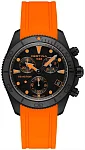 Certina DS Action Diver Chrono Black Dial Black PVD Orange Strap C048.417.37.051.03