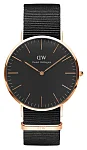 Daniel Wellington Classic Black Cornwall Rose Gold DW00100148
