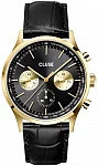 Antheor Multifunction Black Strap Black & Gold Dial