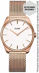 Feroce Mesh Rose Gold White Dial