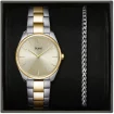 Cluse Feroce Yellow Gold Bicolour Gold Dial and Chain Bracelet Set CG11101