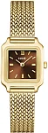 Gracieuse Petite Brown Dial Yellow Gold Mesh