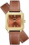 Gracieuse Gold Nutshell Double Leather Nutshell Dial