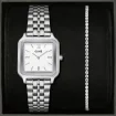 Gracieuse White Dial x Eleve Tennis Bracelet Set