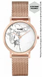 La Roche Petite Mesh Rose Gold/White Marble